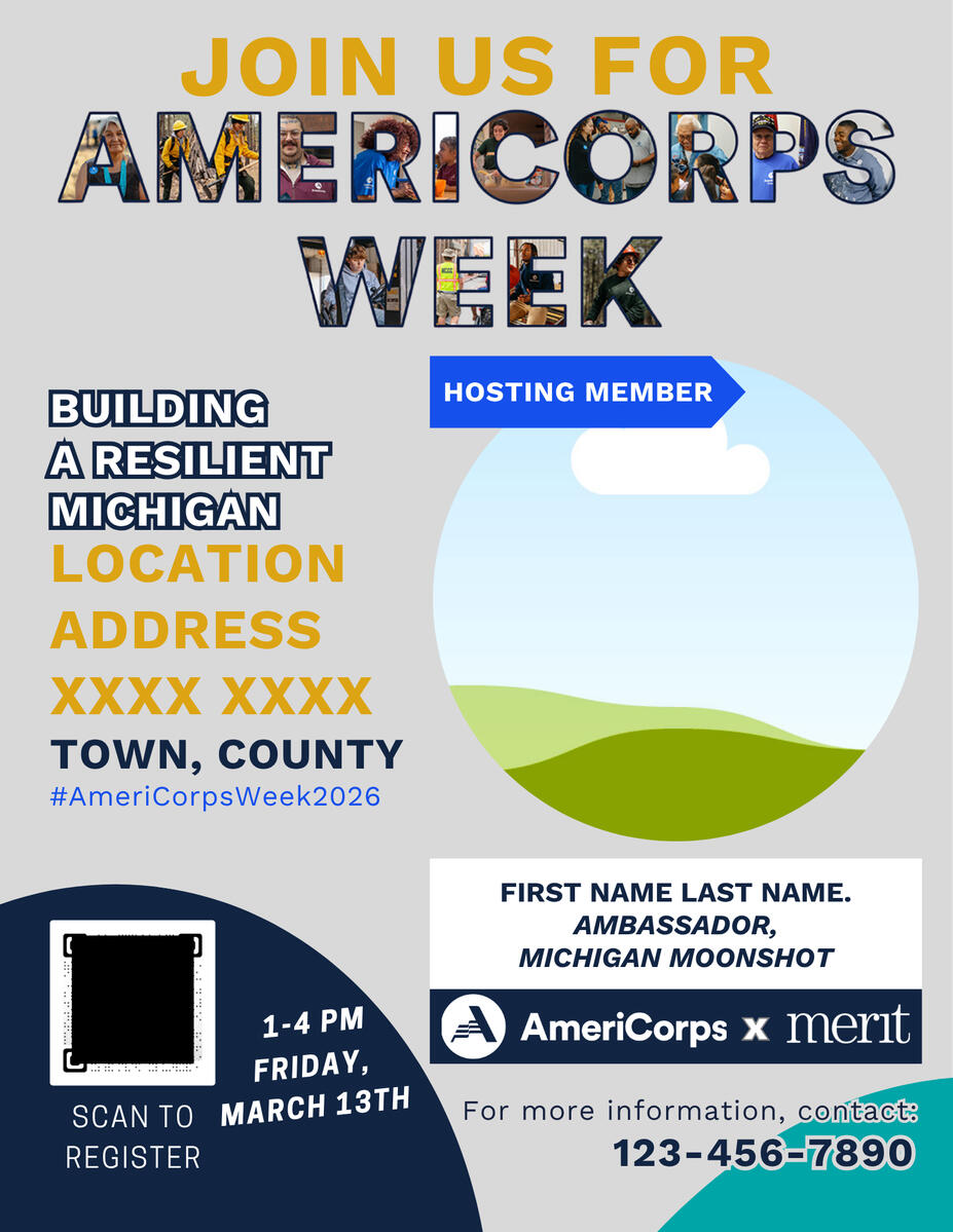 AmeriCorps Week Registration flyer
